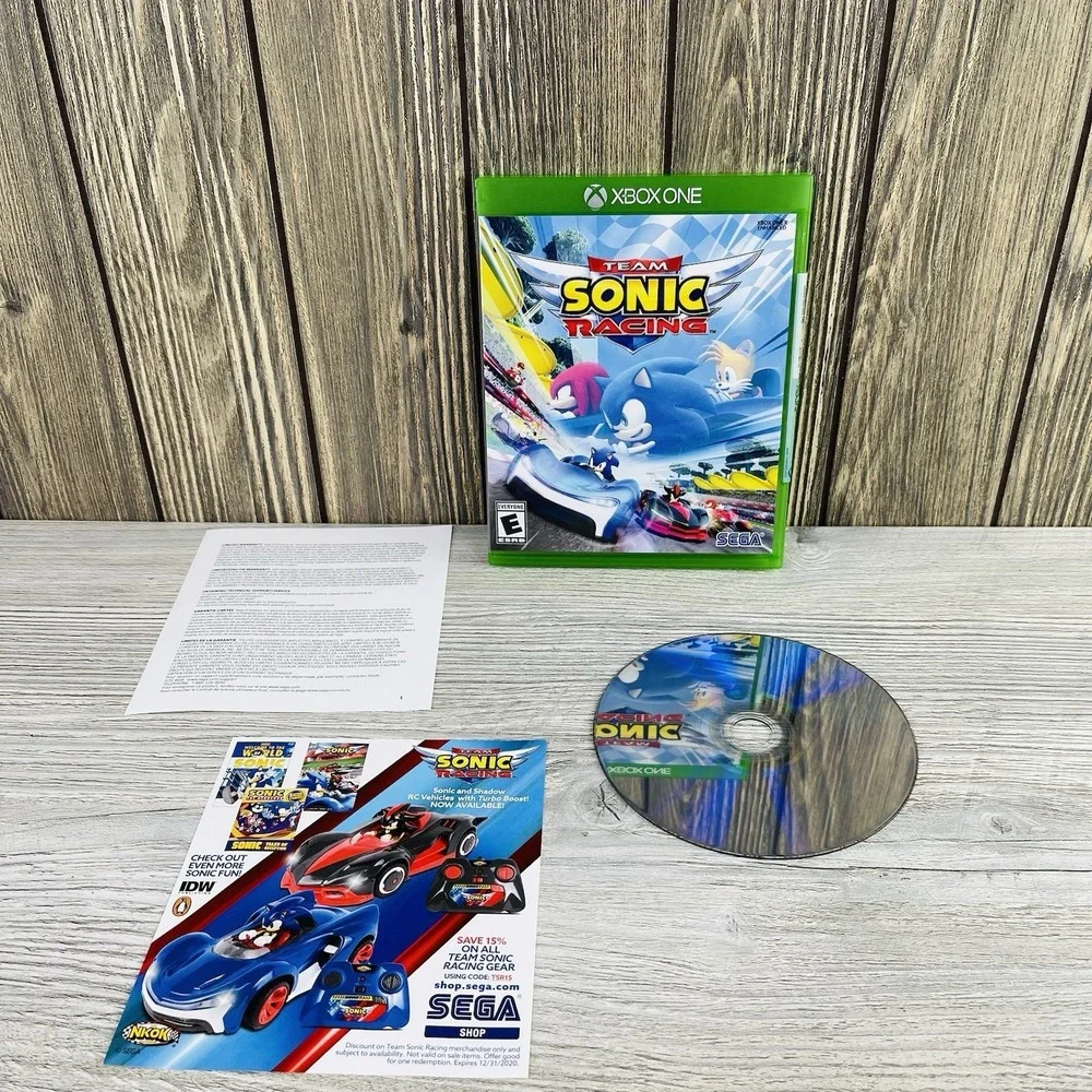 Team Sonic Racing (Microsoft Xbox One, 2019) CIB & Tested.